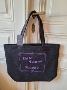 Tasche mit Spruch